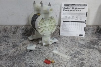 Dayton 6PY34 1/2 In NPT 15 Max GPM Air Powered Double Diaphragm Pump