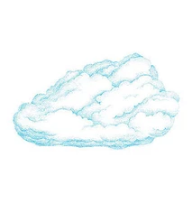 25 New Large Cloud Wallies Fluffy White Clouds Sky Wall Border Stickers Mural
