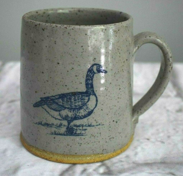 Bastine Pottery Canadian Goose Mug Cup Noblesville Indiana Artist