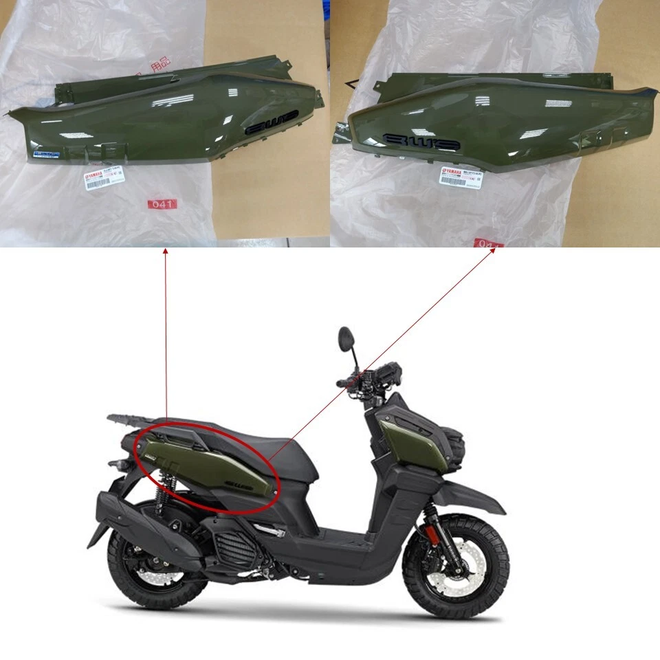 Fundas laterales originales para Yamaha Zuma 125 2022-2025 Foto 3 de 4