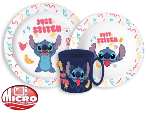 Lilo & Stitch Children's Dishes Set 3 PC Essset Breakfast Set Geschirrset - Picture 3 of 4