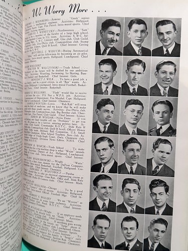 Vintage 1939 1940 Crane Tech High School Yearbook Chicago, IL Genealogy Use - Picture 12 of 14