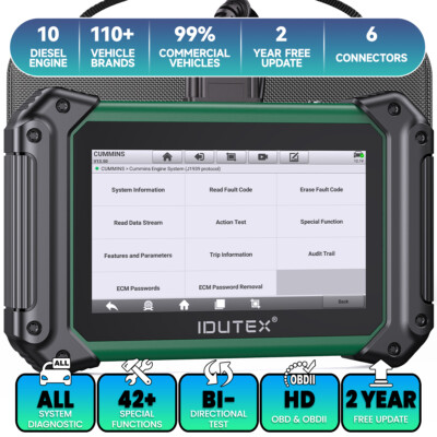 Diesel Truck Scanner OBD2 DPF Regen Heavy Duty Truck Diagnostic Tool All System