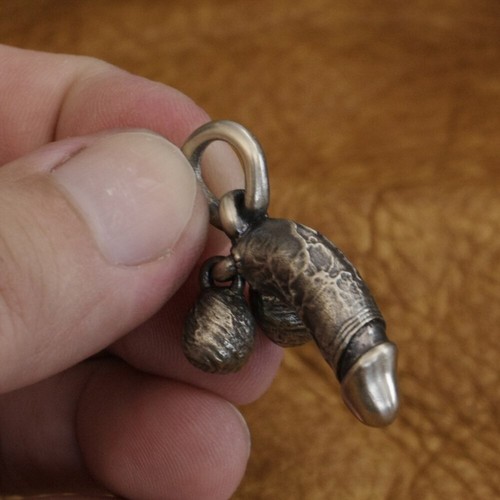 Colgante de cuproníquel falo fálico para hombre motociclista rock joyería punk CP20A - Imagen 8 de 9