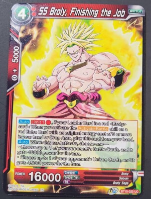 Dragon Ball Super CCG Saiyan Showdown SS Broly, Finishing The Job