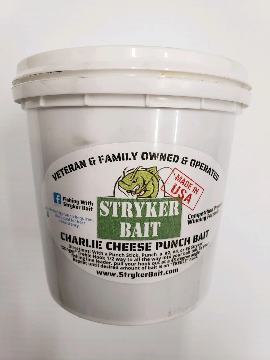 Stryker Catfish Punch Bait CHARLIE CHEESE 2 LB Catfish Bait Tournament  Tested