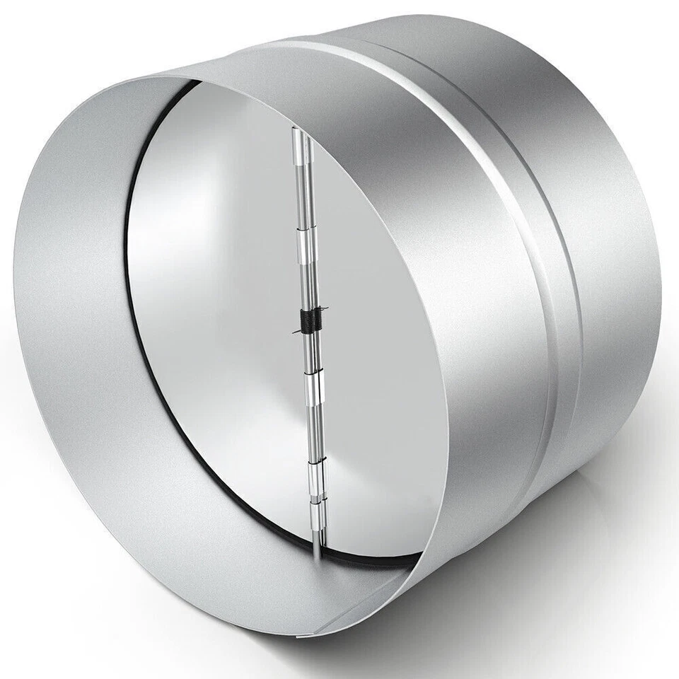 Hon&Guan 4" 6" 8" Obturador Retrocorriente Amortiguador Bloqueador de Corriente para Ventilador Extractor HVAC Foto 2 de 4