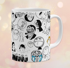 Gratuit Images Meme Pattern Troll Face Y U No Lol Gift 11 Oz Ceramic dernière salutations