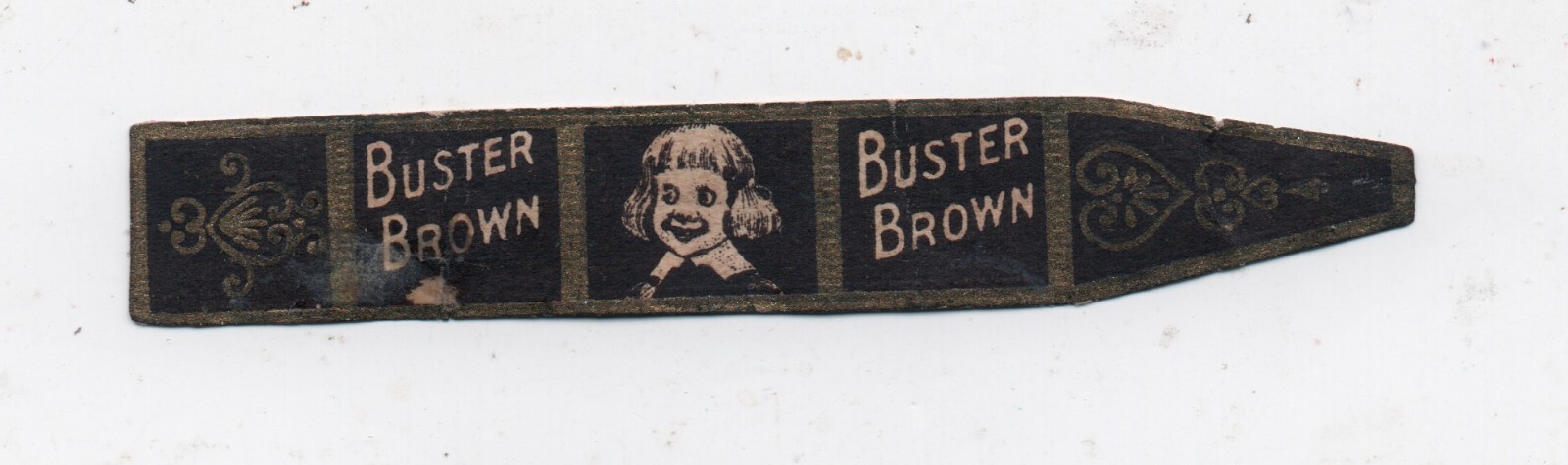 Scarce Vintage Buster Brown Cigar Band