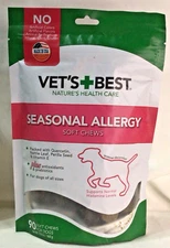 Vet's Best Seasonal Allergy Soft Chews for Dogs - 900 Count - EXP 09/26