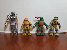 2012 Viacom Playmates Lot Of 4 TMNT Teenage Mutant Ninja Turtles + Shredder 