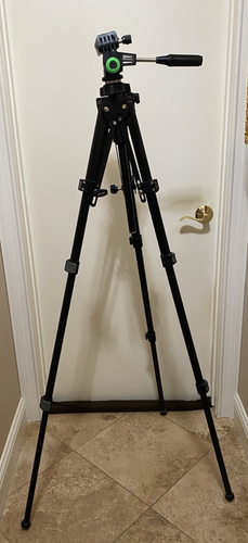 SLIK U-212 Deluxe Universal Tripod Professional Black Finish (Mint)