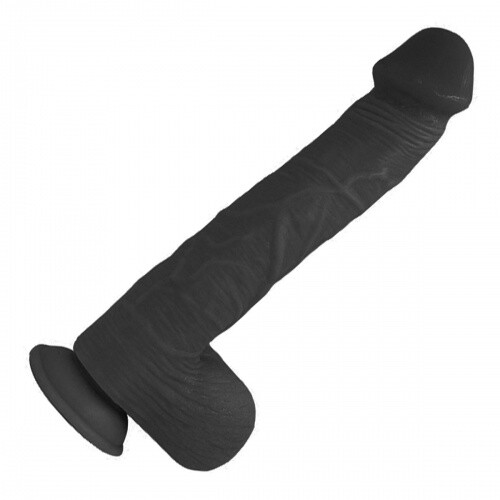 Monsterdildo Titan Schwarz 33 cm : XXL Riesen Dildo Monster Extra Groß Saugnapf - Bild 1 von 3