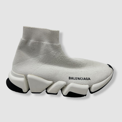 ? Original BalenciagaSpeed knitted slip-on sneakers Balenciaga Speed Knitted slip-on Sneakers | Red | FARFETCH main image 4