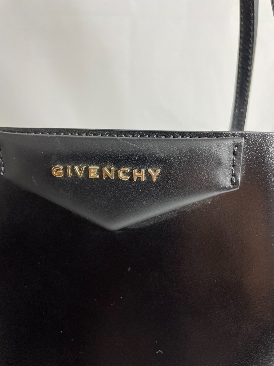 GIVENCHY ANTIGONA LARGE BLACK LEATHER TOTE W/ POUCH | eBay