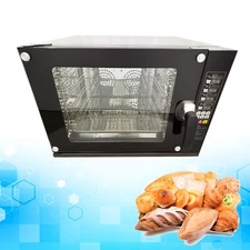 60L Commercial Convection Spray Oven 5500W 220V 4 Racks 0-350℃ Stainless Steel