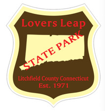 5" lovers leap state park connecticut bumper sticker decal usa made