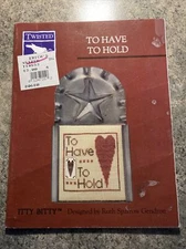 Twisted Threads Itty Bitty Cross Stitch Pattern “To Have And To Hold”