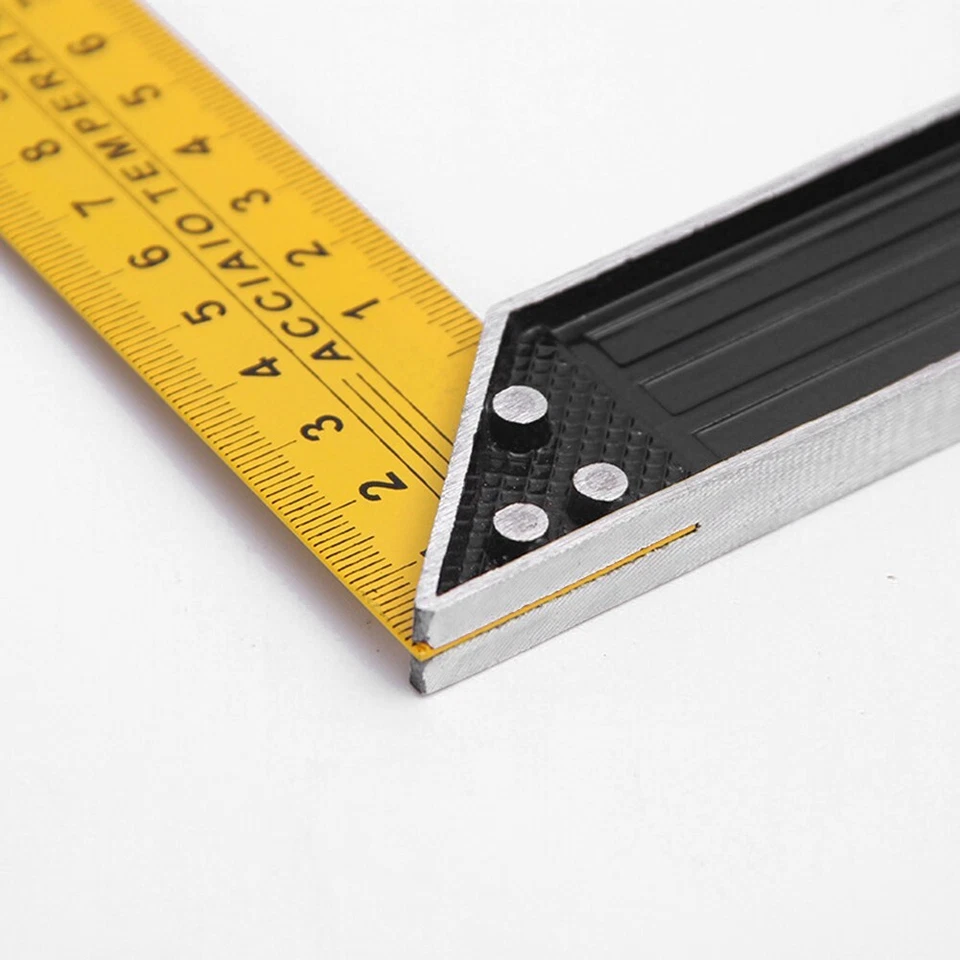 Metal Engineers Try Square Set Wood Measuring Tool Right Angle Ruler 90 Degrees - Image 3 of 4