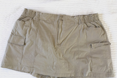 Woman's Ava & Viv (Target) Khacki Cargo Skort Size 4X