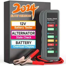 12V Car Battery Tester Alternator Tester Automotive Battery Checker Analyzer