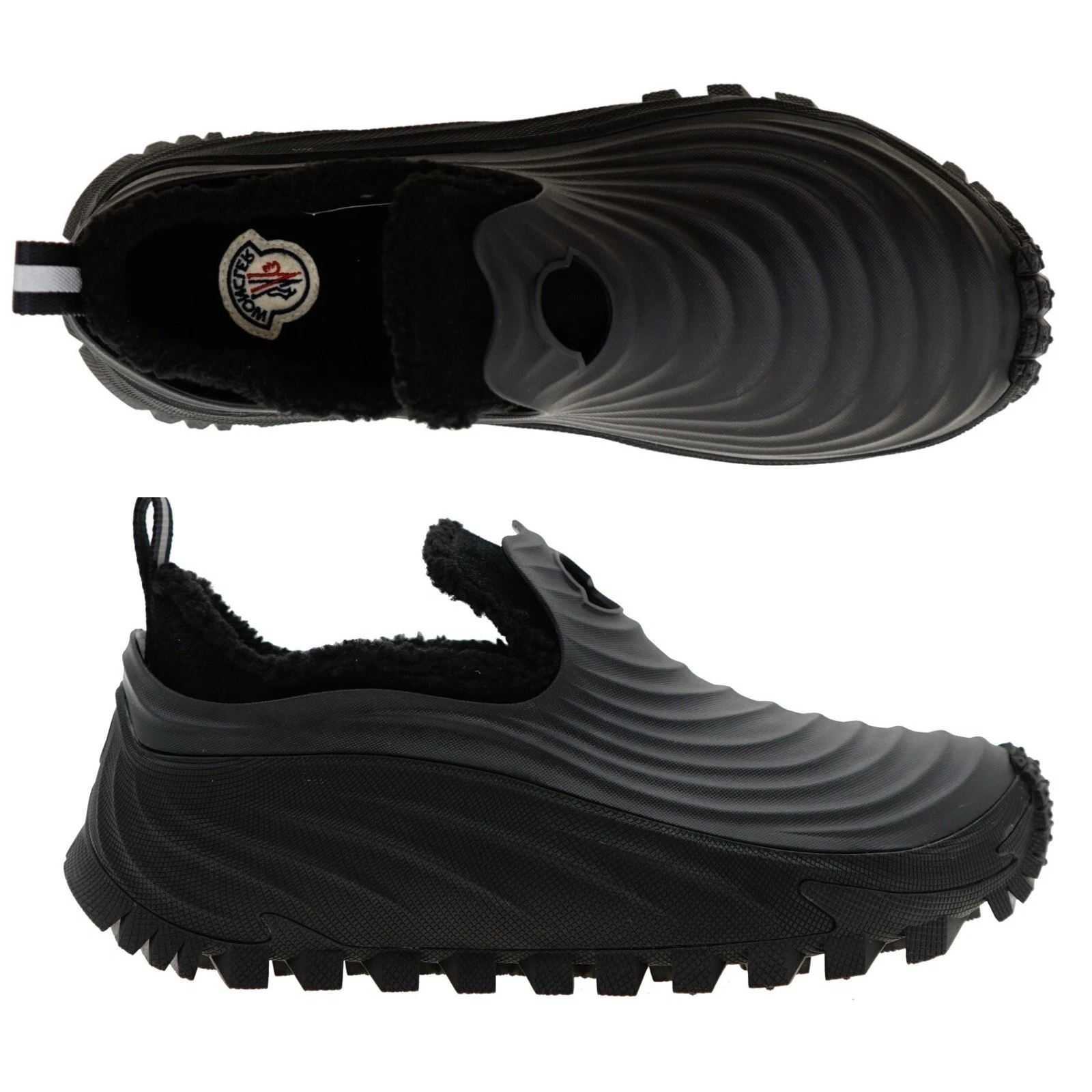 Moncler — Moncler Acqua Winter Sneaker Boots Black Rubber Size 43 / 10 US New