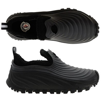 MONCLER ブラック ACQUA RAIN BOOT TG43サイズ　中古 Moncler Acqua Winter Sneaker Boots Black Rubber Size 43 / 10 US