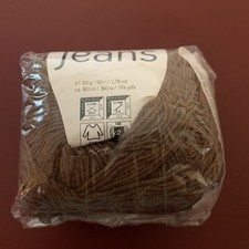 YarnArt Jeans Knitting Yarn, Brown