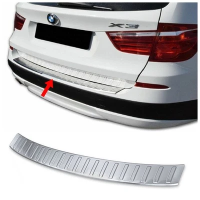 RS CHROME Per BMW X3 F25 2010 AL 2017 Cromato Protezione Paraurti (Spazzolato) ACCIAIO