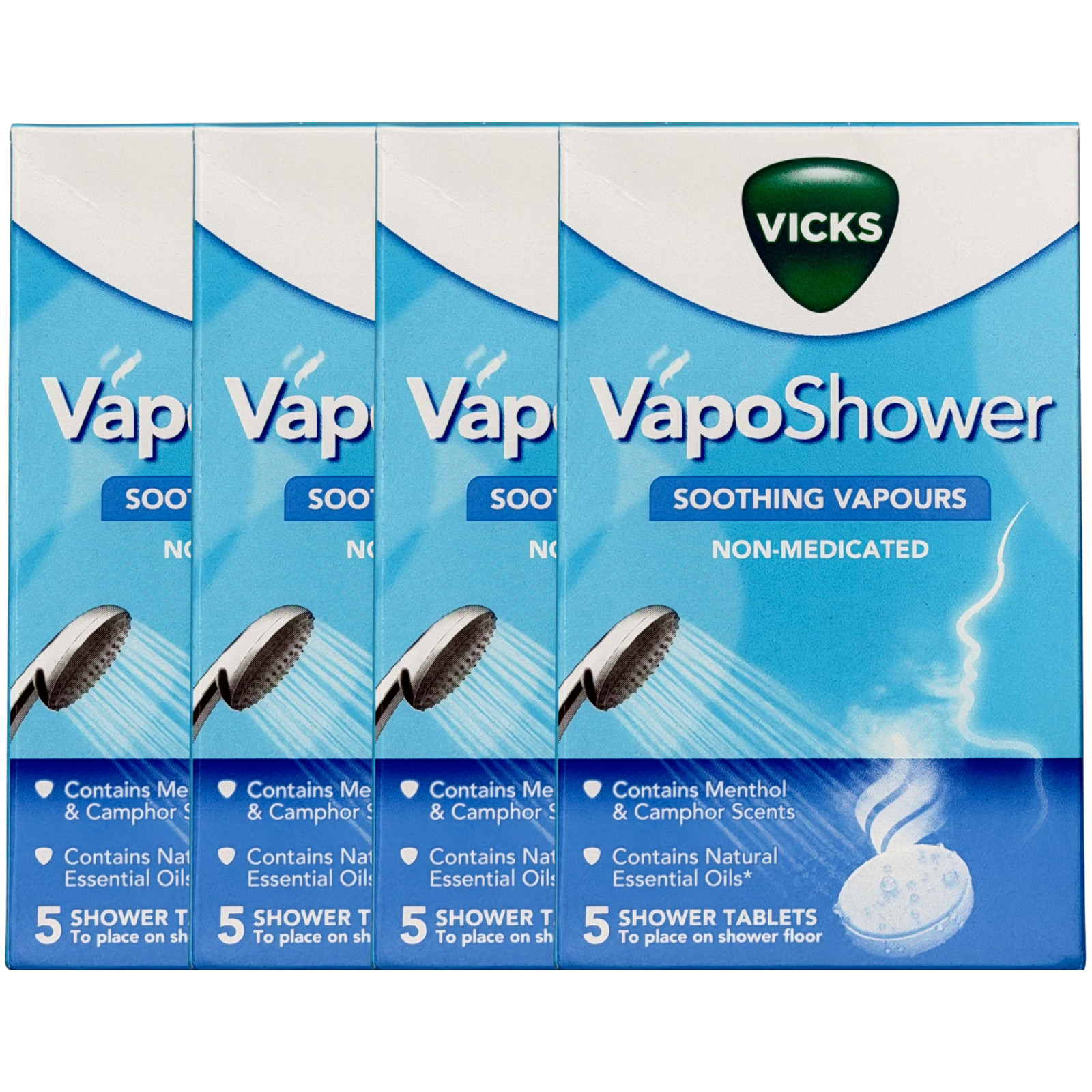 Vicks VapoShower Soothing Vapour 5 Tablets - 3 Pack - Image 5