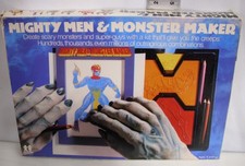 TOMY MIGHTY MEN  MONSTER MAKER DRAWING PLAYSET BOXED 1970s
