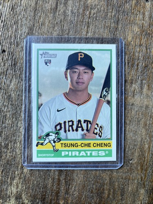 #ad #ad 2025 Topps Heritage High # Cartoon Variation 666 Tsung Che Cheng RC Pirates SP $12.50