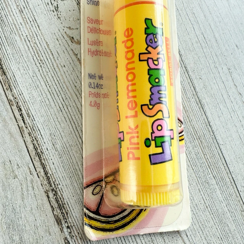 Lip Smacker Bonne Bell VINTAGE Y2K NOS Sealed Pink Lemonade Balm Yellow 00s Gift - Image 2 of 4