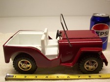 Vintage 1970s Tonka Jeep Cj-5 4x4 Nice Wheels Pressed Steel Toy Repaint