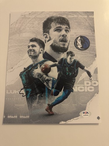 Luka Doncic Dallas Mavericks Signed Original Photo PSA/DNA Authenticated