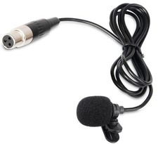 Lavalier Lapel Microphone with Mini XLR Jack, Hand-Free Clip-on Lapel Mic Com...