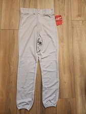 NWT Adult Small Solid Light Grey Rawlings Baseball Pants