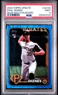 2024 Topps Update #US100 Paul Skenes Blue Holo Foilboard #/999 PSA 9