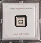 1g Geiger Silver Bar With Assay .999 Fine Silver