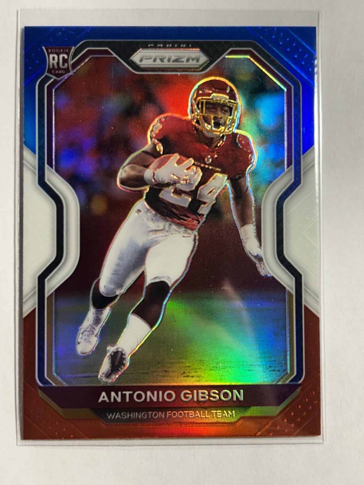 2020 Panini Prizm - Rookie Antonio Gibson #384 Red White & Blue Prizm (RC)