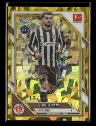 Danel Sinani 2025 Topps Chrome Bundesliga RC Gold Sapphire 19/50 [wyf130