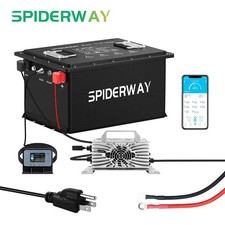 48V 105Ah Golf Cart Lithium Battery Charger For RV Marine Off-grid Solar Home RV