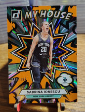 Sabrina Ionescu 2025 Panini Donruss WNBA MY HOUSE # 1 ORANGE LASER /399