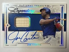 2024 National Treasures Joe Carter Legendary Lumber Game Used Auto /25 #LLS-JC