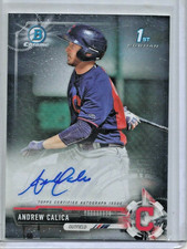 Andrew Calica 2017 Bowman Chrome Autograph Rookie