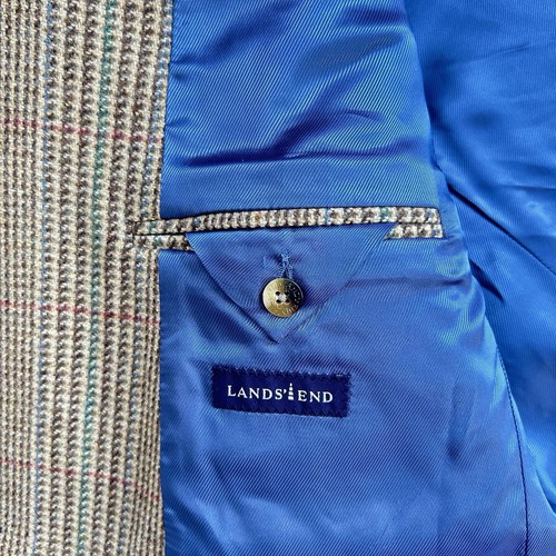 Reid & Taylor Scotland Wool Tweed Blazer Size 42R Houndstooth Sport Coat Jacket - Picture 16 of 24