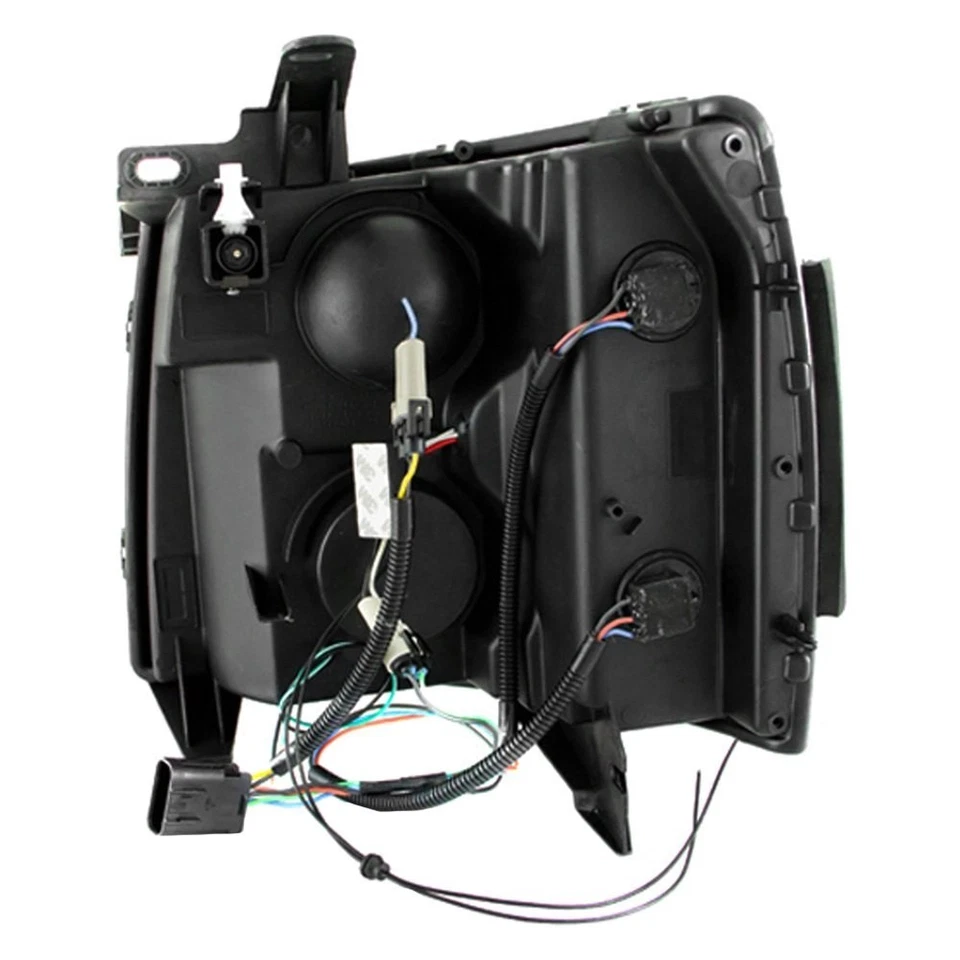 For Chevy Silverado 2500 HD 07-14 Headlights Driver & Passenger Side Black Halo Foto 2 de 4