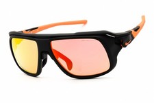 NIKE FLYFREE SOAR 24 E EV24024 008 Sunglasses Matte Black Frame Orange Mirror