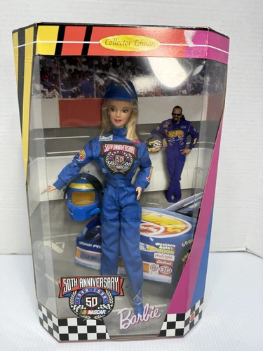 1998 BARBIE NASCAR 50TH ANNIVERSARY COLLECTOR EDITION Mattel Race Car Driver New