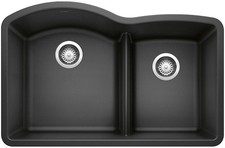 Blanco 441593 Diamond 32" Undermount Double Basin SILGRANIT - Anthracite